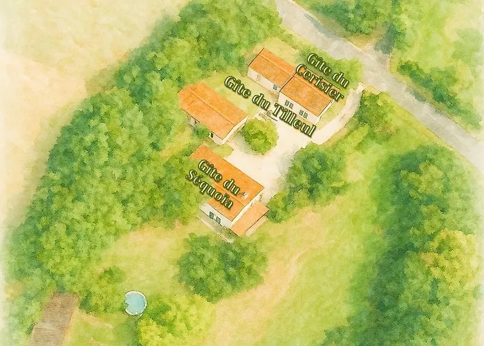 Domaine Des 3 Arbres - Nature Et Tranquillite Feriehus *